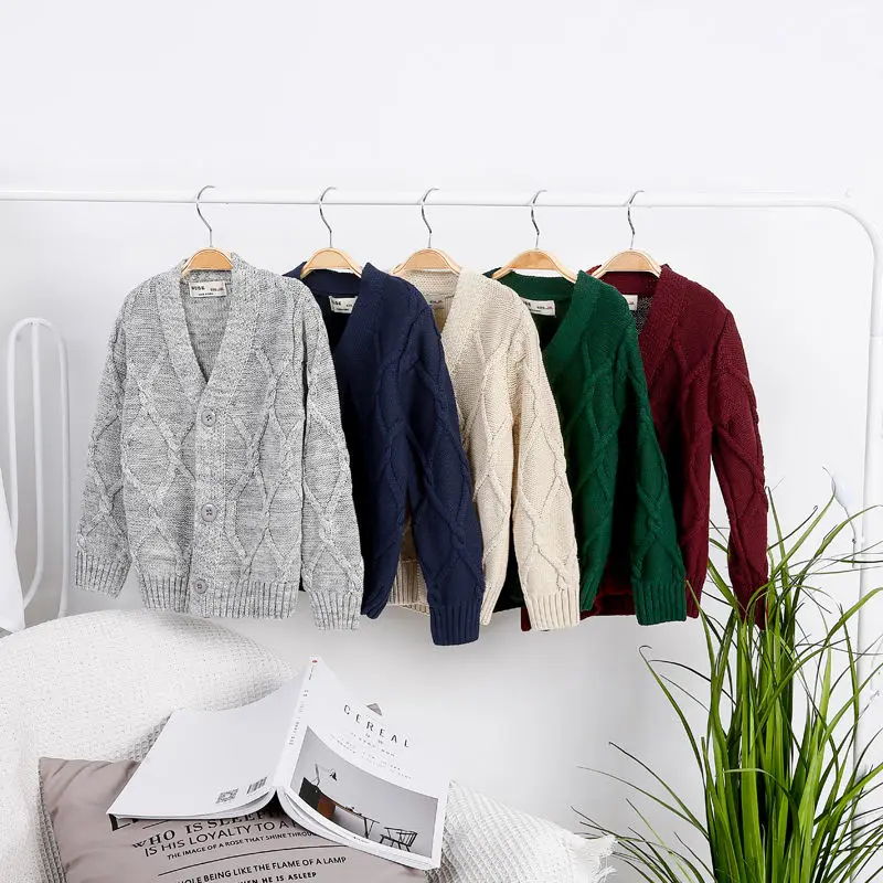 Ceny Dziecięcy sweter chłopięcy wiosną i jesienią nowy duży sweter chłopięcy sweter chłopięcy odzież dziecięca bawełniany rozpinany sweter