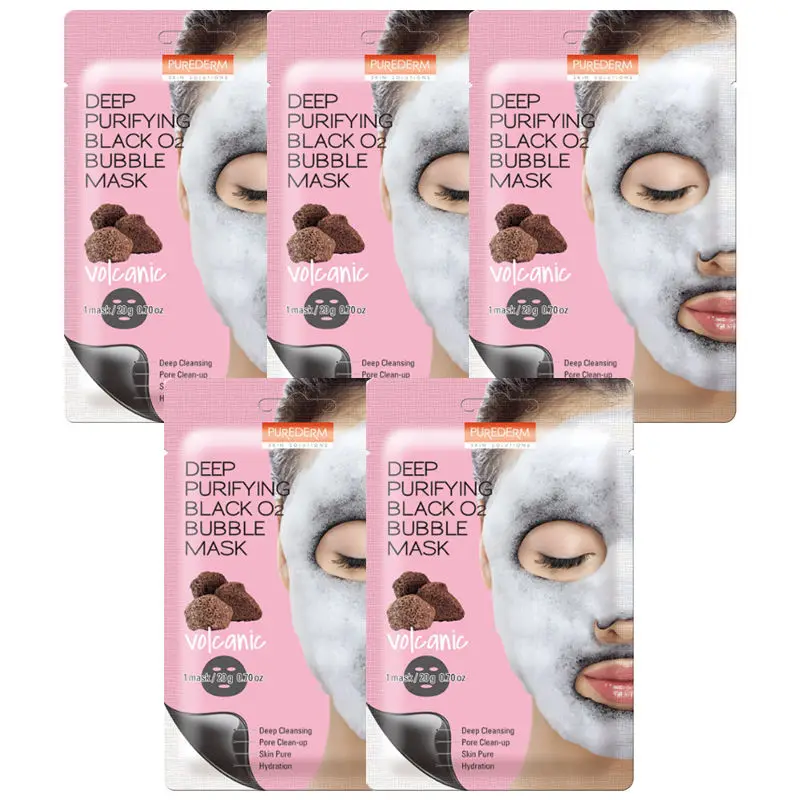 Маска пузырек PUREDERM для глубокой очистки лица 20 г маска удаления черных точек