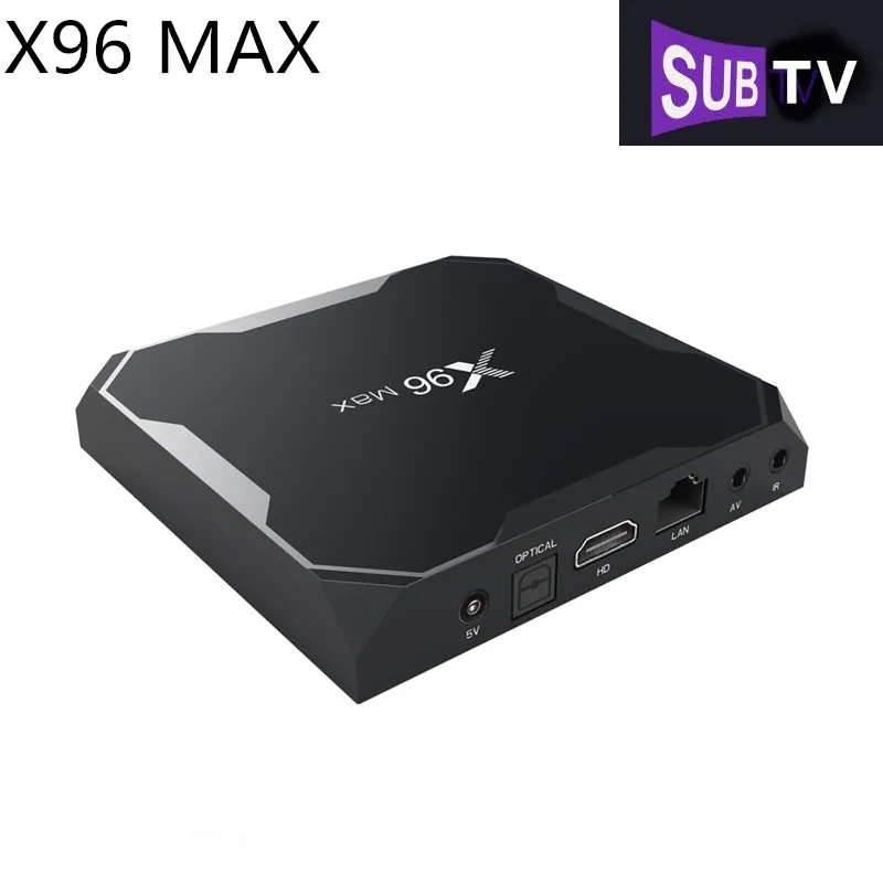 

X96 MAX S905X2 4GB+64GB France iptv box With 1 Year Albania Switzerland Turkey Romania Brazil 4K Smart TV Set Top Box IPTV m3u