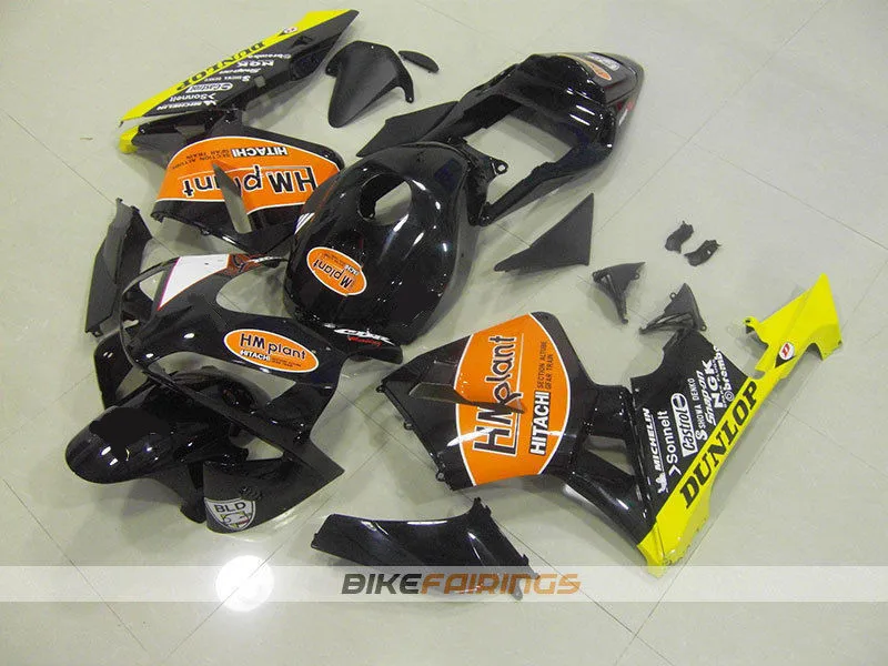 

New Injection Mold Full Fairing kit Fit For Honda CBR600RR F5 2003 2004 03 04 600RR 600 ABS fairings+Tank cover Orange black