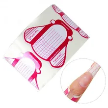 100 Шт. Nail Art Советы Расширение Forms Руководство Французской DIY Инструмента Акриловые УФ Ногтей Гелем Форма G6701