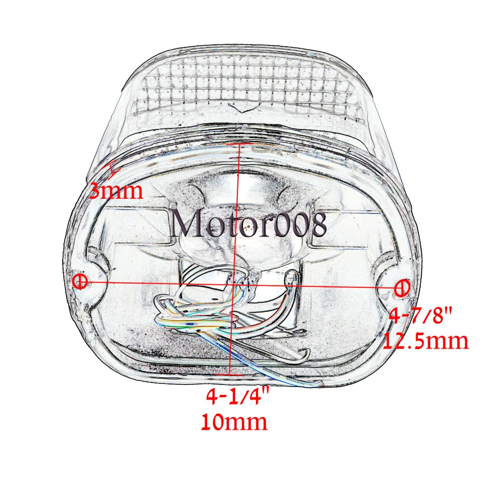 Прозрачный красный дым объектив задний фонарь стоп-сигнал для Harley Davidson дорожное скольжение FLTR EFI FLTRI Road King классический FLHRC FLHR Dyna