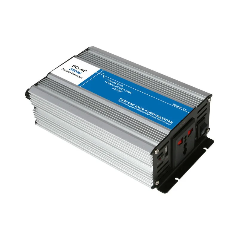 DC-AC 300W Pure Sine Wave Inverter 12V To 220V Converters Voltage Off Grid Electric Power Supply LED Digital Display USB China