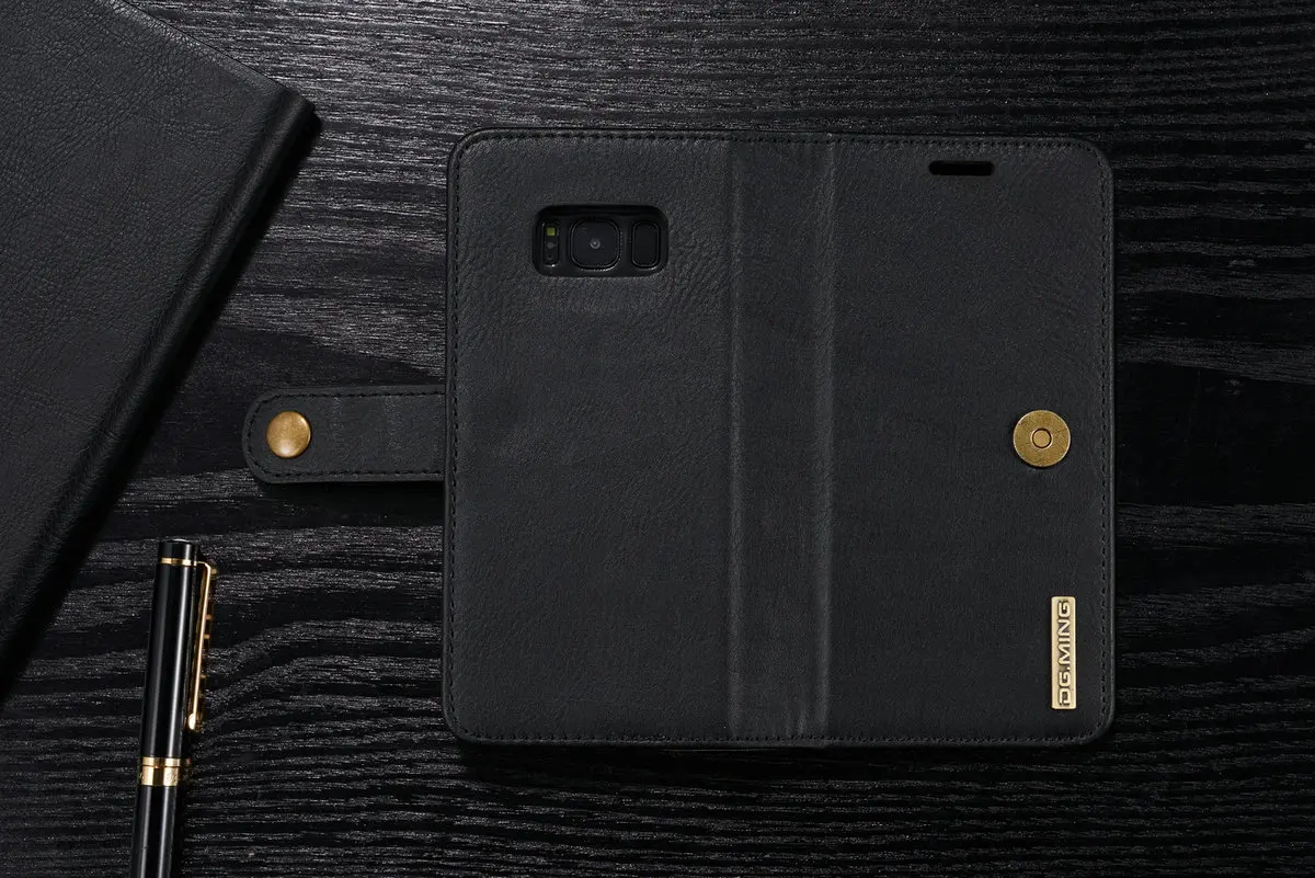 DG. Ming Роскошный кожаный чехол-бумажник для samsung S8, S9, S10, E, A6, A8 Plus, A7, A9,, A50, подставка, откидная крышка для Galaxy Note 10+ 9, 8