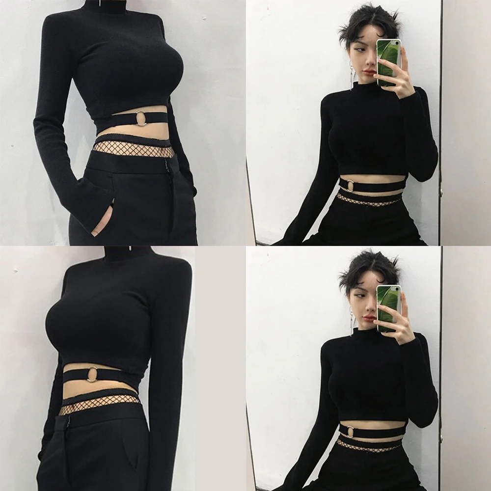 KLV Women Hollow Out Crop Top 2020 