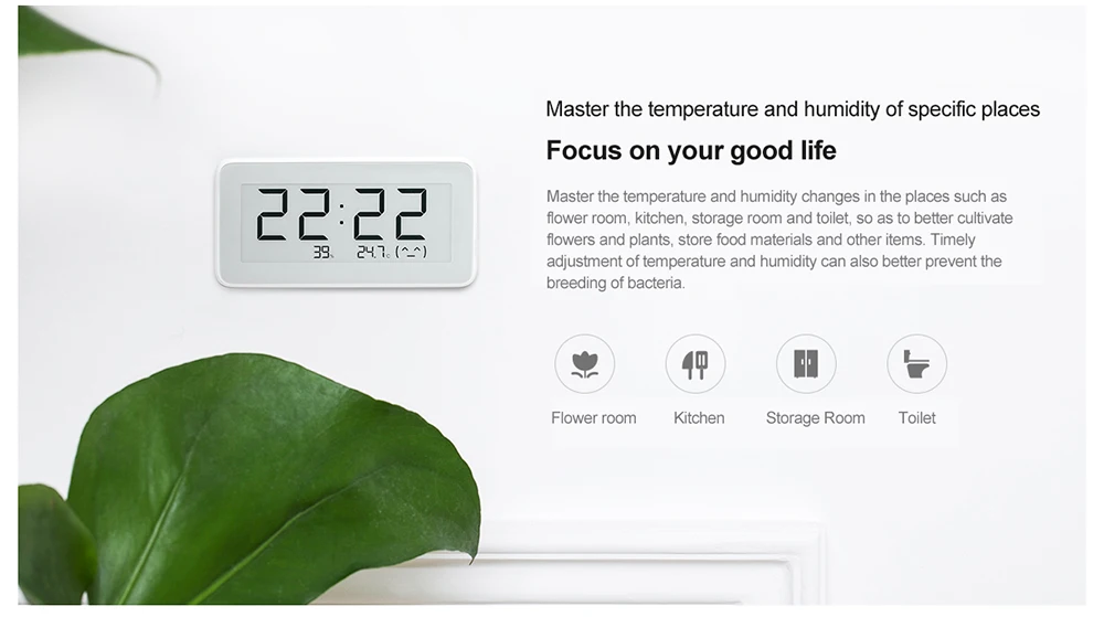 Xiaomi Mijia Smart Bluetooth смайлик температура влажность цифровой датчик E-ink экран семейное использование термометр измеритель влажности