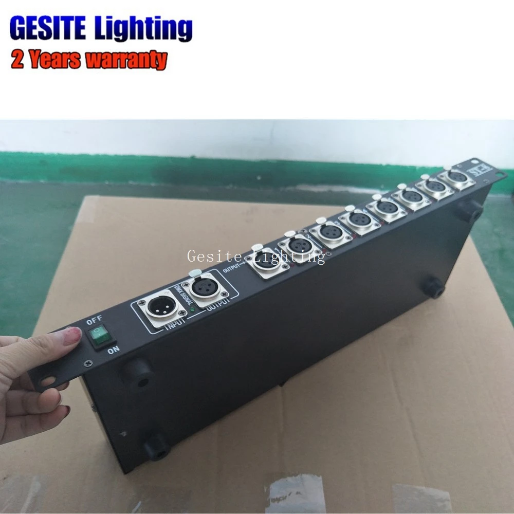 Console de Dmx Amplificador de Sinal Vias para o para o Estágio Divisor de 8 Controlador Dmx512 Estágio 6 Controlador DMX512 console de DMX Amplificador de