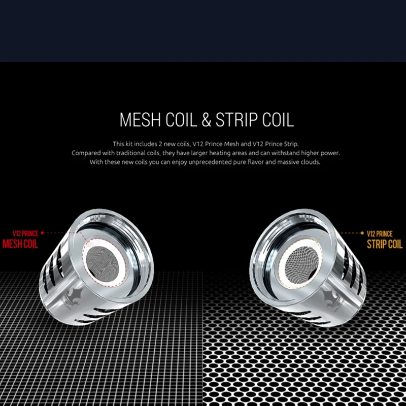 Оригинальный SMOK TFV12 Prince Coil Mesh strip max/dual mesh X2 clapton для бака atomizer / Mag Kit 3