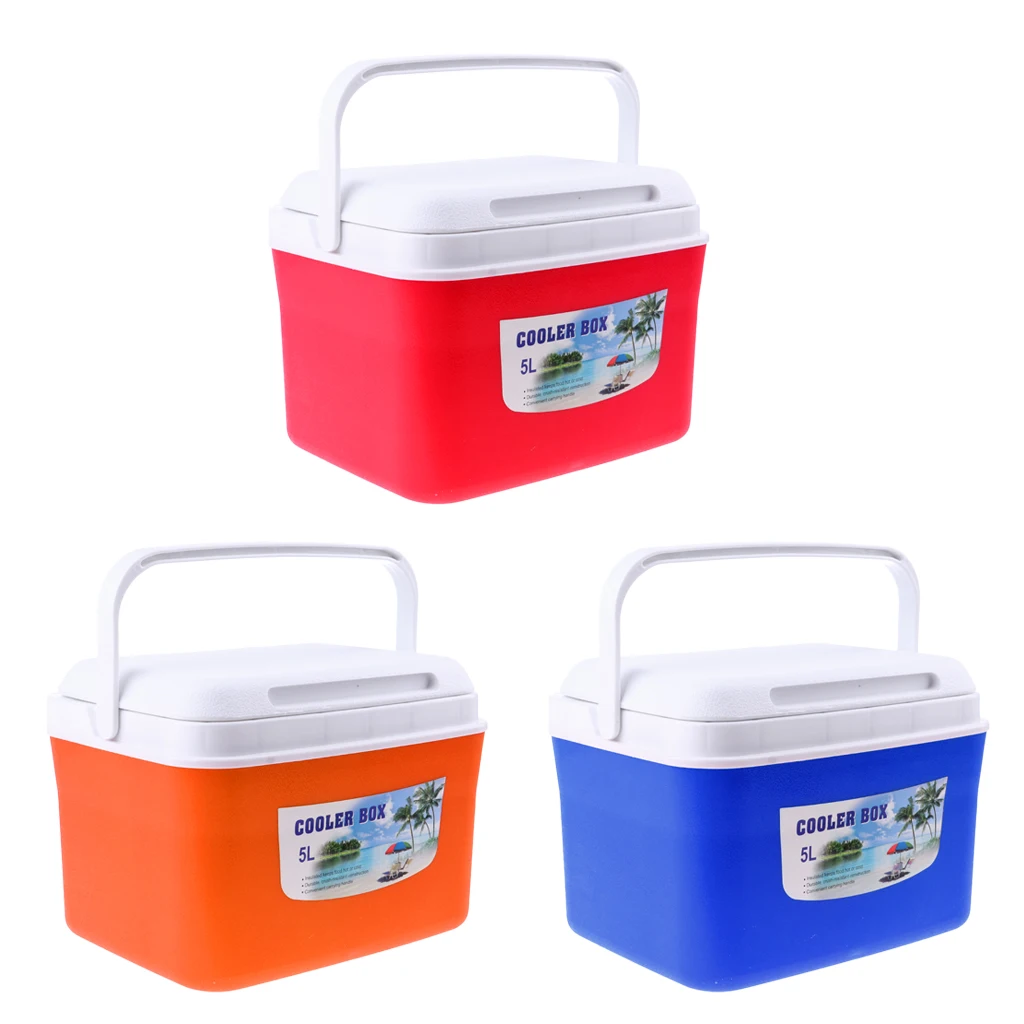 Lightweight 5/13L Drinks Food Cooler Box Ice Bucket with Handle for Camping Travel Fishing BBQ Lightweight 5/13L Drinks Food Cooler Box Ice Bucket with Handle for Camping Travel Fishing BBQ