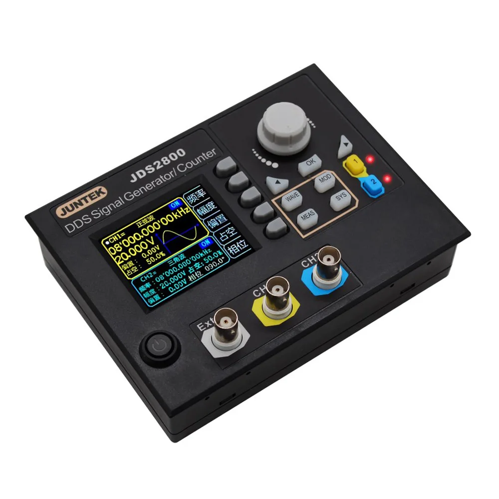 100% Оригинальный JUNTEK JDS2800 15 МГц 40 60 цифровой двухканальный генератор сигналов