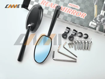 

Oval motorcycle rearview mirror CNC aluminum case for YAMAHA FZ1 FZ6 XJ6 MT07 MT09 KAWASAKI HONDA SUZUKI KTM DUCATI