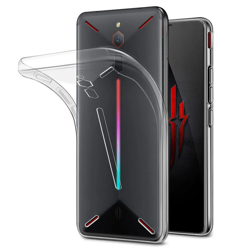

Soft Transparent Silicone Cover for Nubia Red Magic (Mars) TPU Handytasche Smartphone Protective Case Slim Flexible Durable