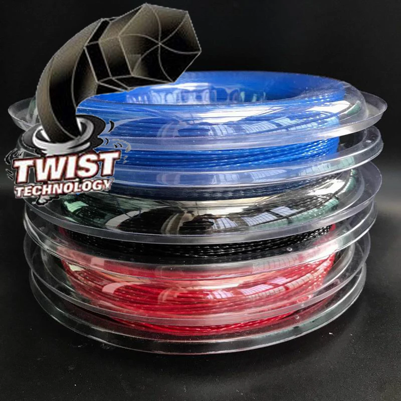 2 катушки Zo Twist String Reel Черный (полиэстер Strings-200m/катушка) теннис strng