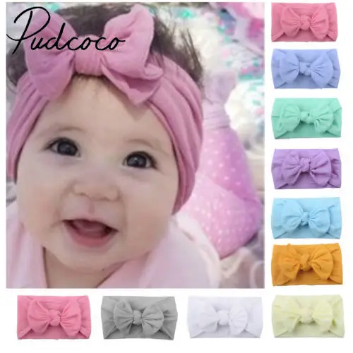 

Pretty Newborn Infant Baby Girl Large Bow-knot Headband Hairband Headwear Hair Accessories Baby Gift 0-2Y