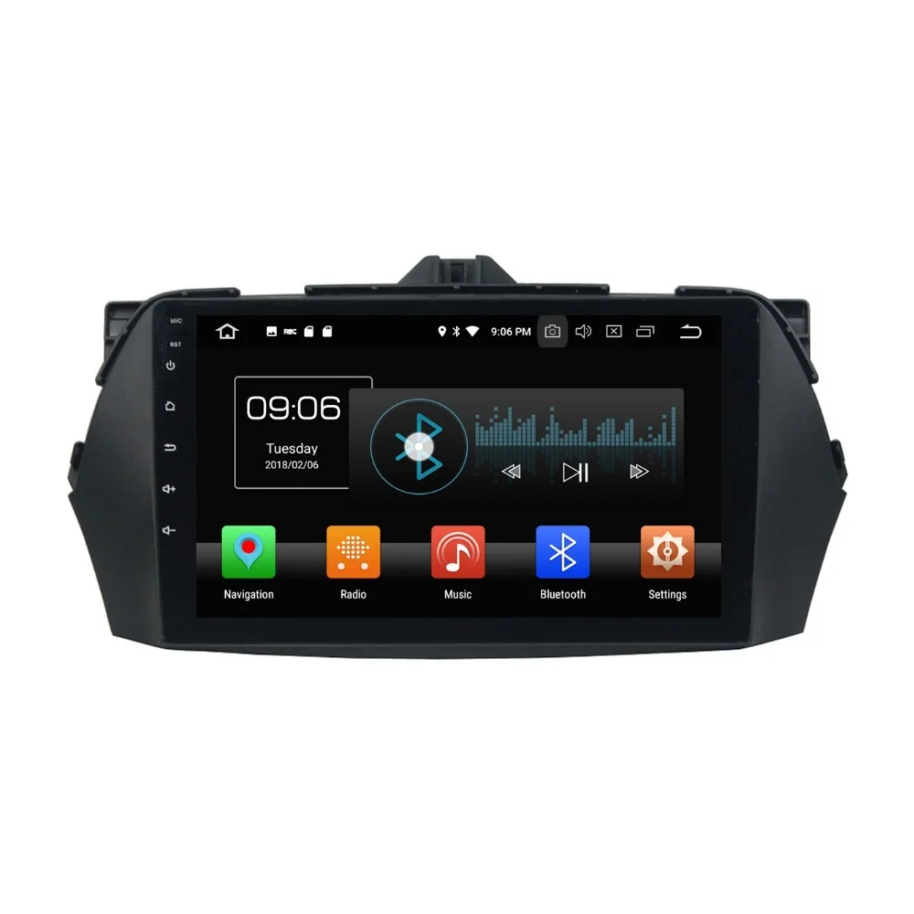 Top 1024*600 4GB+32GB  Octa Core 1 din 9" Android 8.0 Car Stereo Audio Radio for Suzuki CIAZ 2013-2017 GPS Bluetooth WIFI USB DVR 0