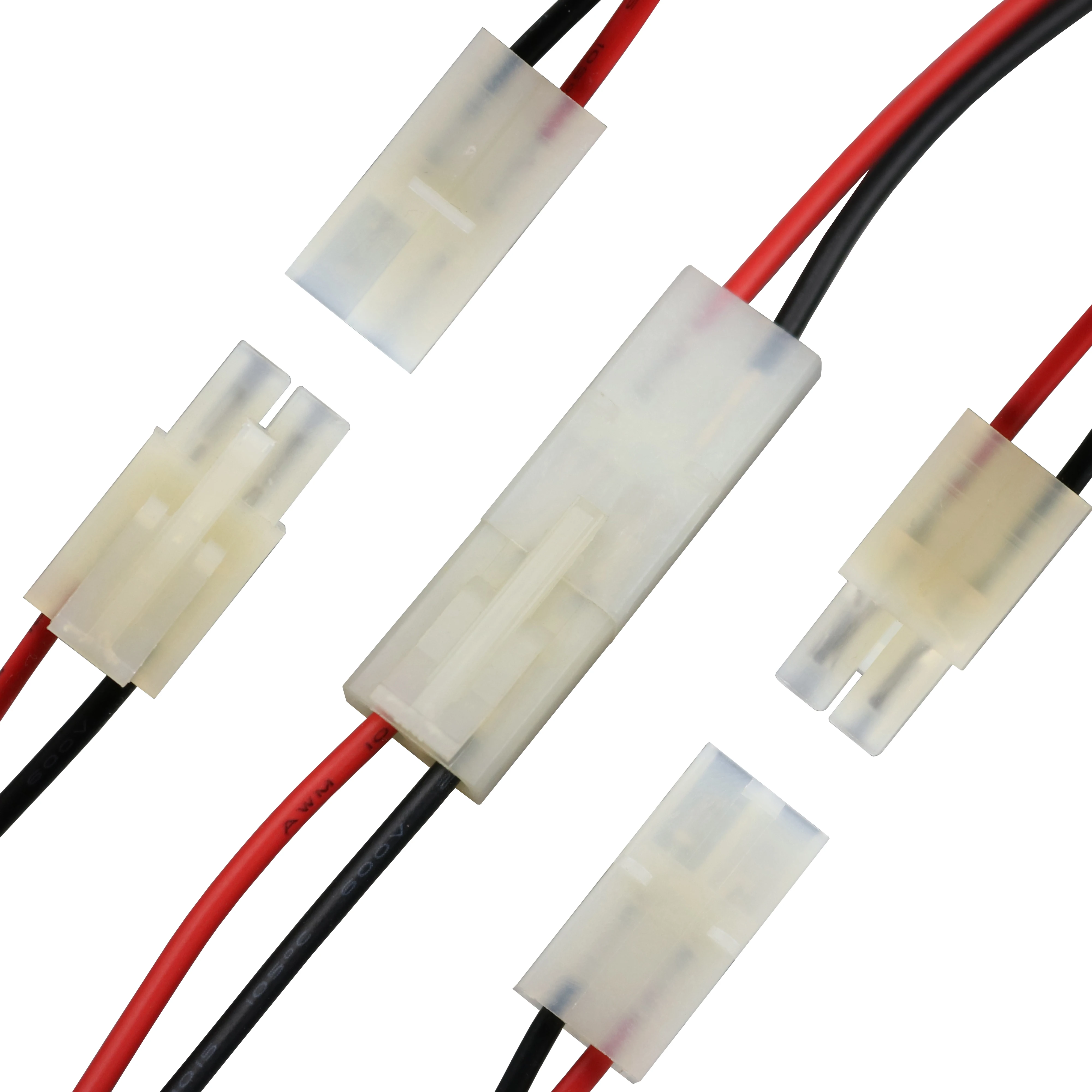 Free Shipping 5Pairs Male And Female 2Pin 20Awg L62 2P Tamiya 30Cm Wire Connectors huismerk kopen in de aanbieding