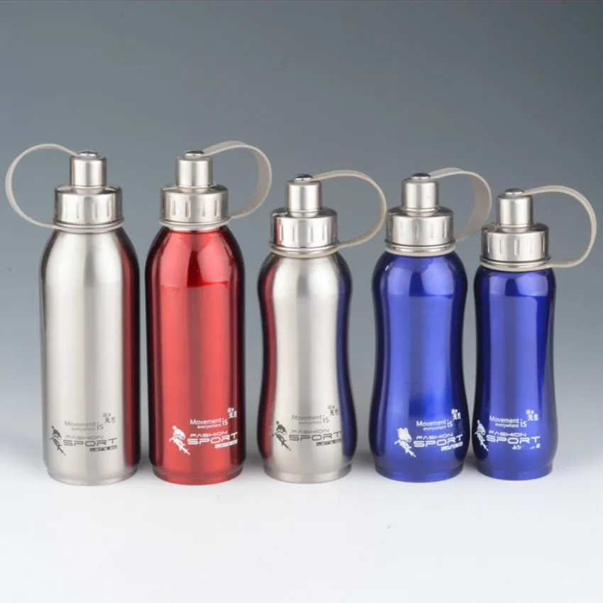 600ml 800ml 1000ml stainless steel water bottle thermal pot portable