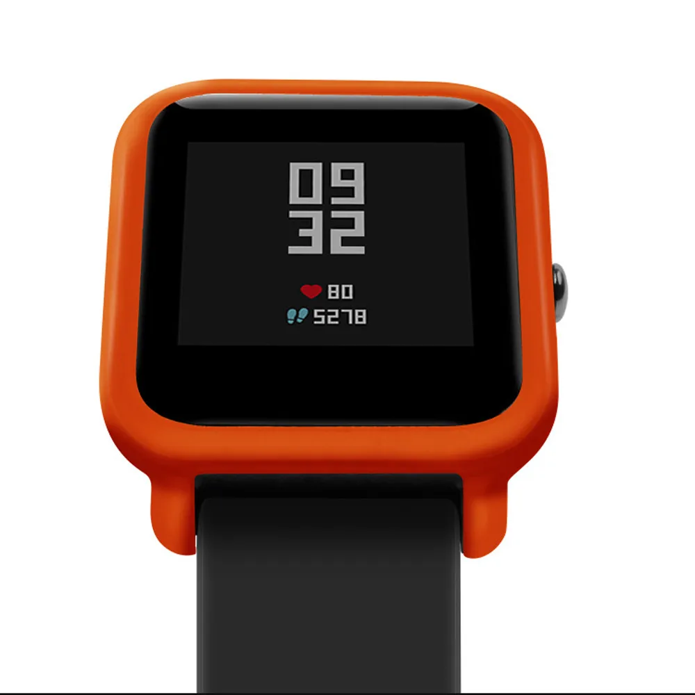 Тонкий цветной чехол LANDFOX из поликарбоната защитный для Huami Amazfit Bip Younth Watch жесткий