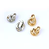 LWONG 2022 New Gold Silver Color Knotted Stud Earrings Classic Twisted Small Stud Earrings Cute Solid Minimalist Studs Jewelry ► Photo 2/6