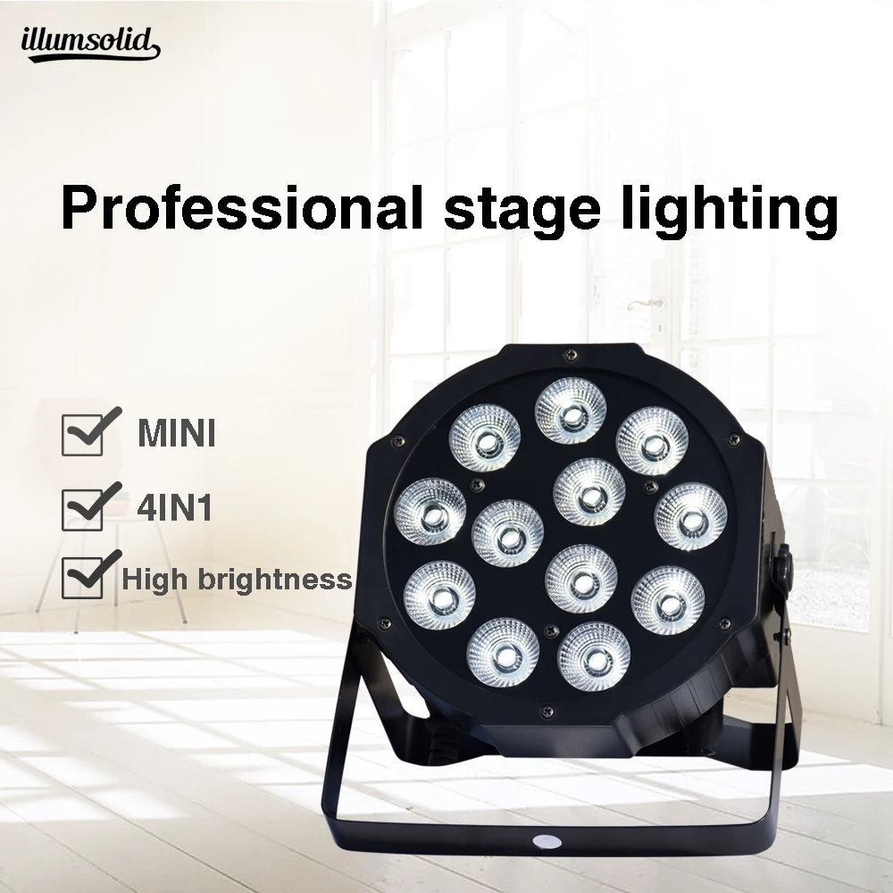 

12x12w Par lights professional dj equipment mini rgbw 4in1 lighting Stage Lights Disco