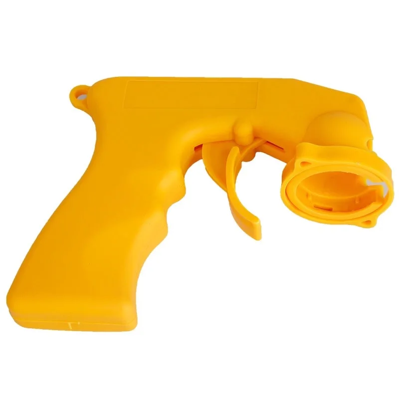 Спрей адаптер уход за краской аэрозоль пистолет ручка с полной рукояткой триггер Блокировка воротник обслуживание автомобиля - Цвет: yellow