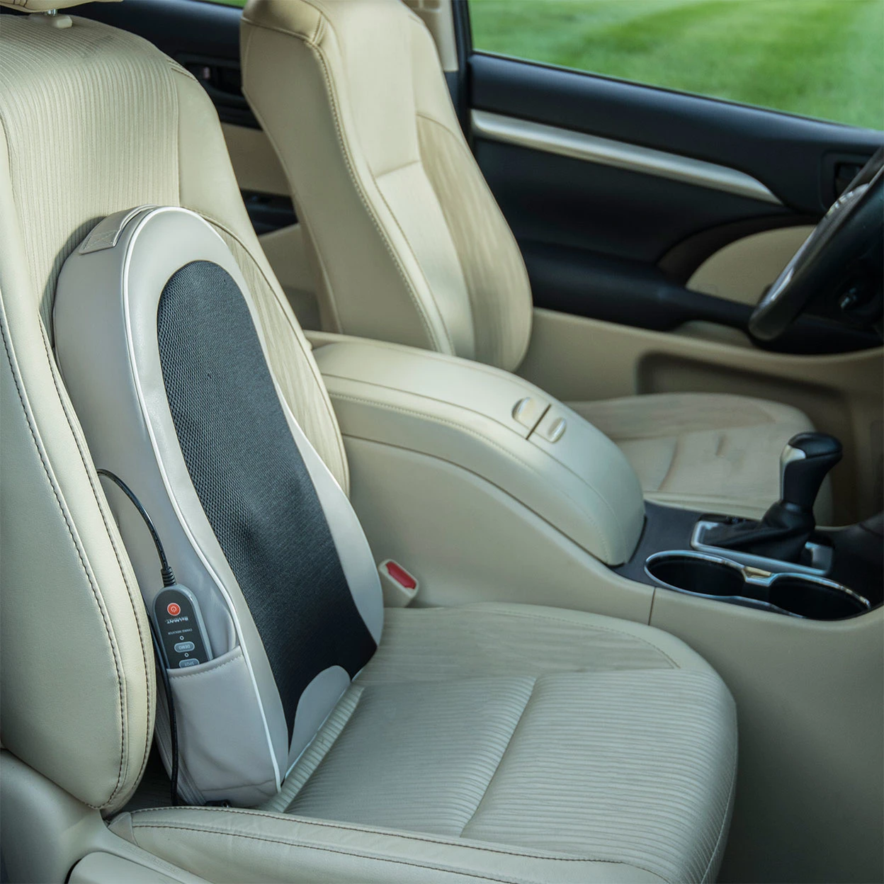 Shiatsu Portable Cordless Back Massage with Heat Deep Kneading Massager Car Seat (2)