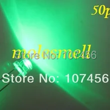 50 шт./лот! 5 мм соломенная шляпа зеленый светодиод(3000MCD) 5 мм светло-светодиод 5 ММ Strawhat зеленый светодиод Большой/широкоугольный LED