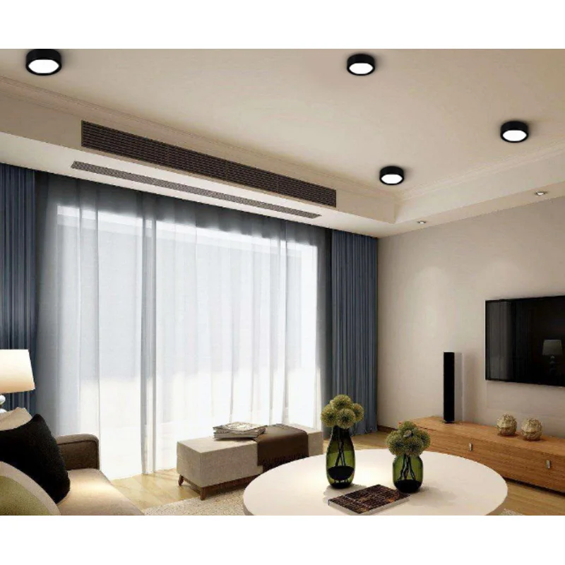 AC220V светодиодный потолочный светильник круглый 3 Вт 5 Вт 7 Вт 9 Вт 12 Вт 15 Вт 20 Вт потолочный светильник поверхностное крепление лампы для кухни спальни фойе гостиной