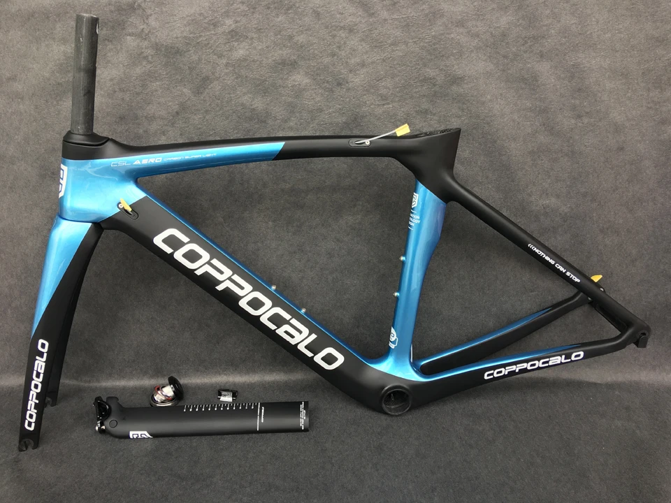 Perfect 2019 COPPOCALO Prime Carbon Frame BB386 Carbon Road Bike Frame cadre velo carbone route T1000 UD racing bicycle frameset 1