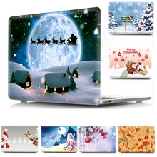 Christmas Gift Pattern Print Hard Shell For Apple Macbook Air Pro Retina 11 12 13 15 Laptop Case Cover for Mac Pro 13.3 15.4