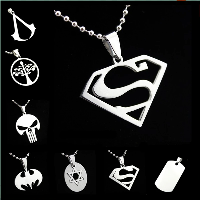 Pameng 14style нержавеющая сталь щит могена Давида Dog Tag Велосипедный спорт Супермен