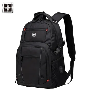 

swiss black sac a dos 15.6 inch business travel laptop Backpack mochila male backpacking Laptop Backpack Sac A Dos Men Backpack