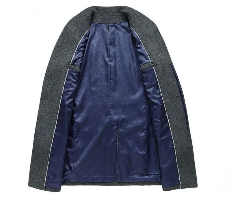 Популярная осенняя и зимняя мужская куртка, деловое повседневное Мужское пальто, тонкое длинное пальто