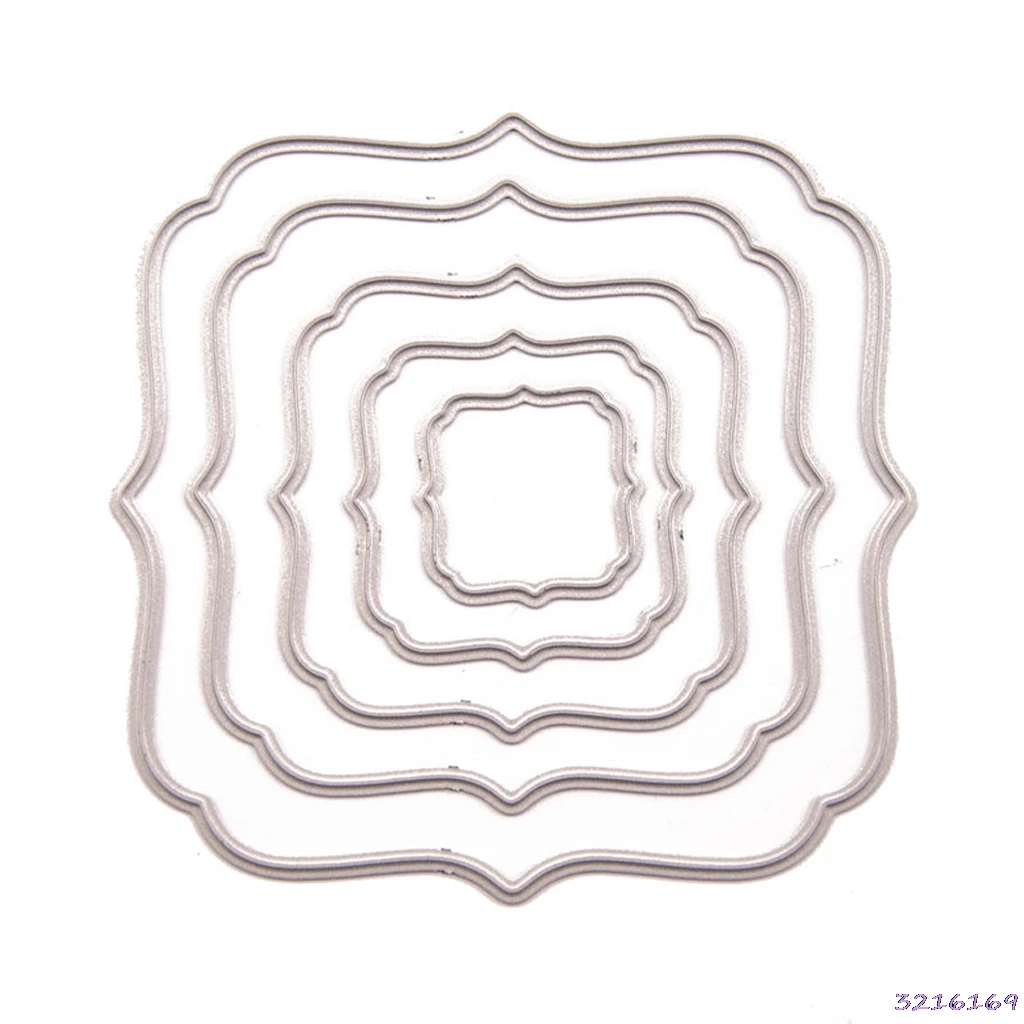 

Frame Metal Cutting Dies Stencil DIY Scrapbooking Album Stamp Paper Card Embossing Craft Decor
