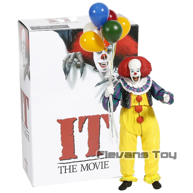 NECA фильм ужасов Стивен Кинг это Pennywise Джокер клоун классический канализационная сцена Pennywise набор аксессуаров ПВХ фигурка игрушка - Цвет: C box