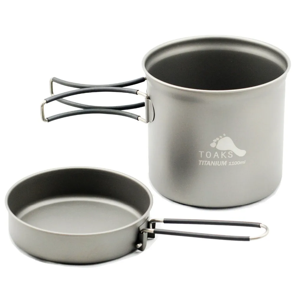 Tazas 1100 ml utensilios ultraligero de titanio olla sartén acampar al aire libre tazón de titanio Picnic