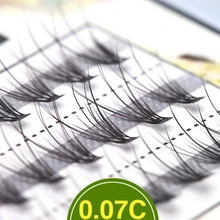 8/10/12 мм 60 Связки/комплект натуральные накладные ресницы, 18D черный 0,07 ММ волокна ресниц клей для наращивания ресниц Красота советы большие инструменты для глаз