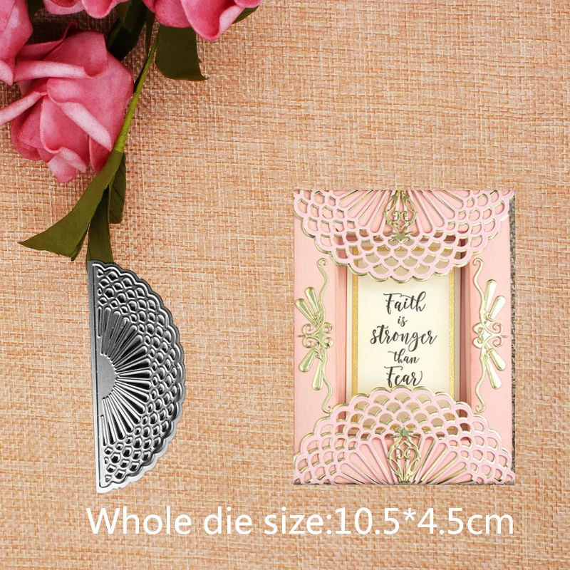 

Semicircular Sun Flower Frame Craft Metal Cutting Dies Scrapbooking Album DIY Paper Card Craft Embossing Die Cuts 10.5*4.5CM