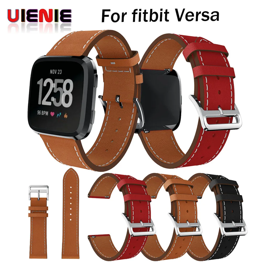 

New Luxury Leather Band Bracelet Watch Band For Fitbit Versa fitness tracker activity tracker fitness watch fitness bracelet