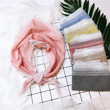 Новые хлопковые версия пышное Плиссированное Треугольники шарф Детские платок небольшой платок двойной Для мужчин и Для женщин штанишки для малышей Tide шарфы люксового бренда