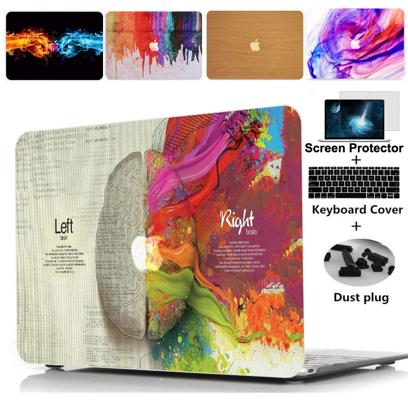 NEW Laptop Case Cover For Apple macbook Air 13.3 Pro Retina 11 12 15 For Mac book Pro 13 15 inch with Touch Bar + keyboard cover