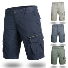 Новинка, мужские рабочие шорты, модные летние повседневные шорты на талии, мужские шорты с несколькими карманами, 6,3