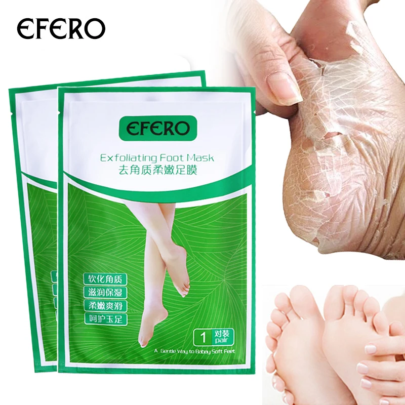 Efero 10 пар отшелушивающая маска для ног пилинг средства ухода за кожей стоп маска удалить омертвевшая кожа, кутикулы для каблучки Уход за