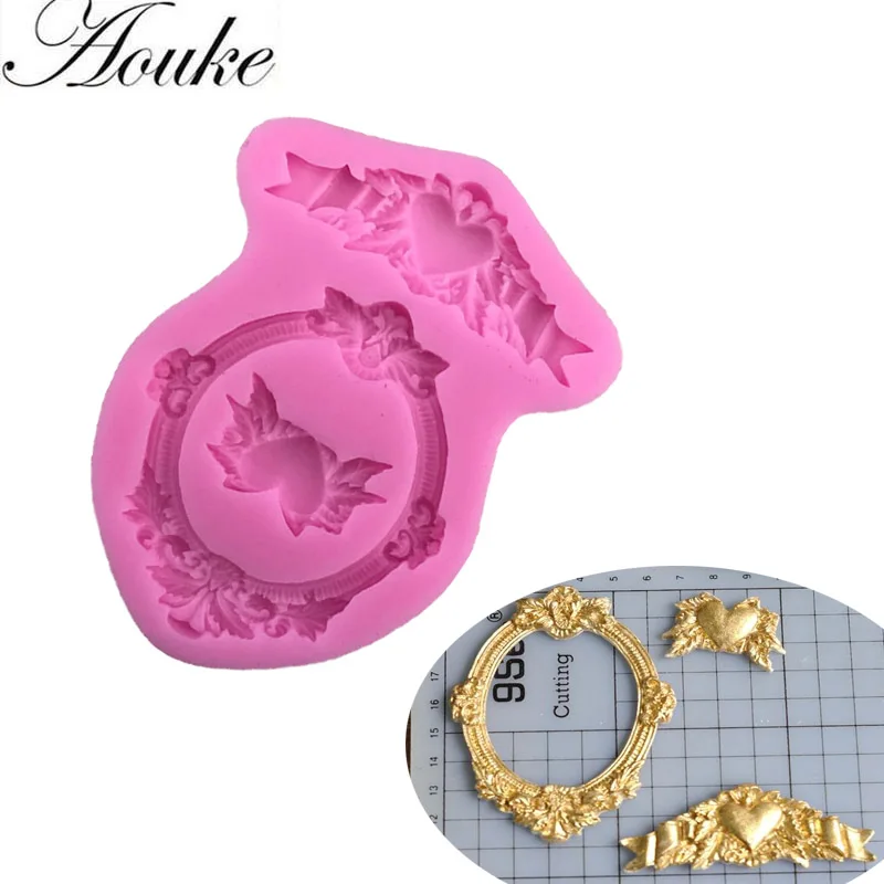 

1PCS Beautiful Frame Shape For Silicone Cake Molds, Fondant Cake Decorate X168