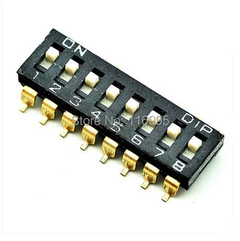 

Free shipping 50pcs 8P 2 Position SMD Switch 2.54mm Pitch 2 Row Switch