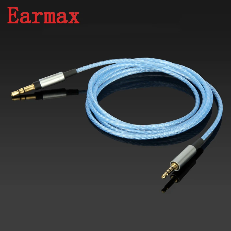 Earmax Модернизированный кабель для наушников с серебряным покрытием 3,5 мм до 2,5 мм на обоих концах для подключения внешних устройств к автомагнитоле для AKG-Y40 Y45BT Y50 Y50BT K545