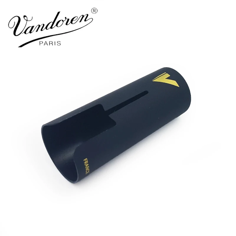 Франция Vandoren LC07P оптимальная Лигатура и пластиковая крышка для альт саксофона Позолоченные с 3 сменными нажимными пластинами