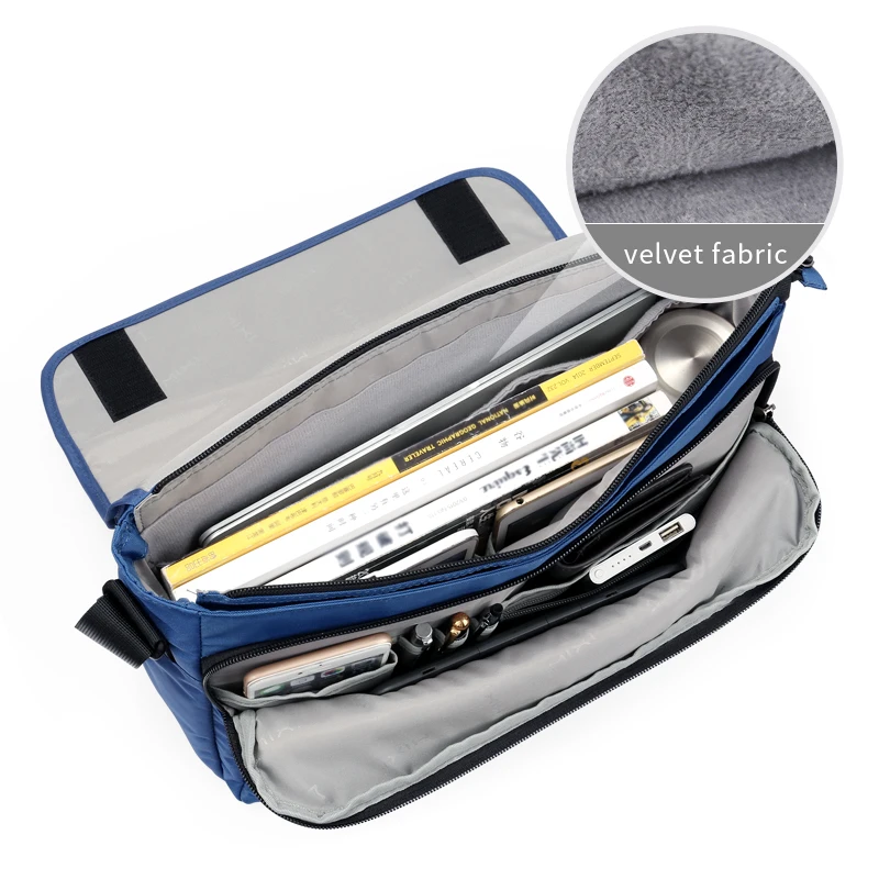 Mixi Fashion Men School Bag Boys Crossbody Satchel One Shoulder Bag Messenger Waterproof Big Capacity Designed for Youth M5177 - Image 3