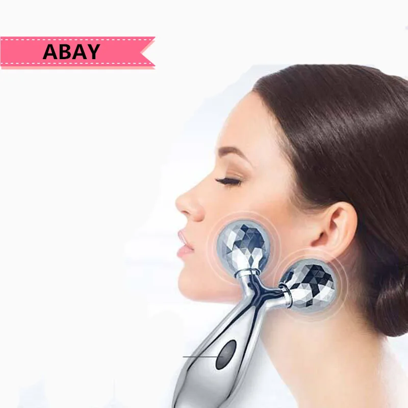 Инструмент для ухода за лицом Abay 360 Вращающийся ролик y-образный Солнечный массажер для тела V лицо против морщин укрепляющее тело для похудения лифтинг для лица