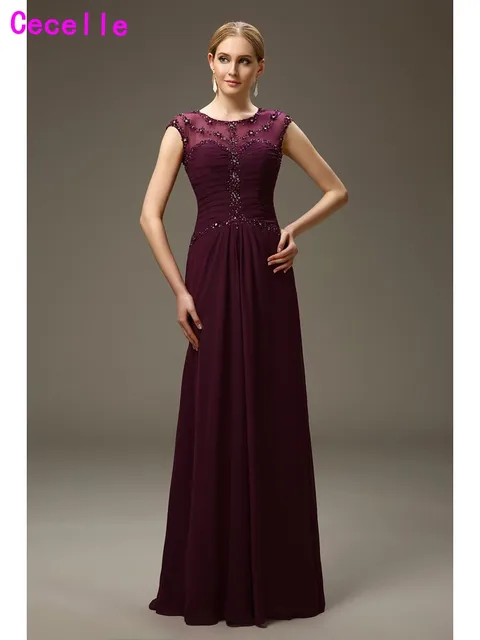 Grape Mother of the Bride Dress